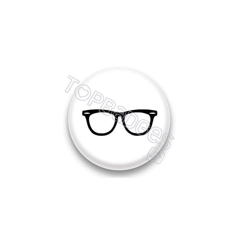 Badge Lunette noire