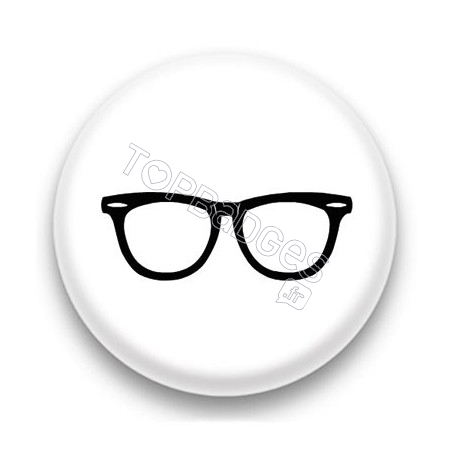 Badge Lunette noire