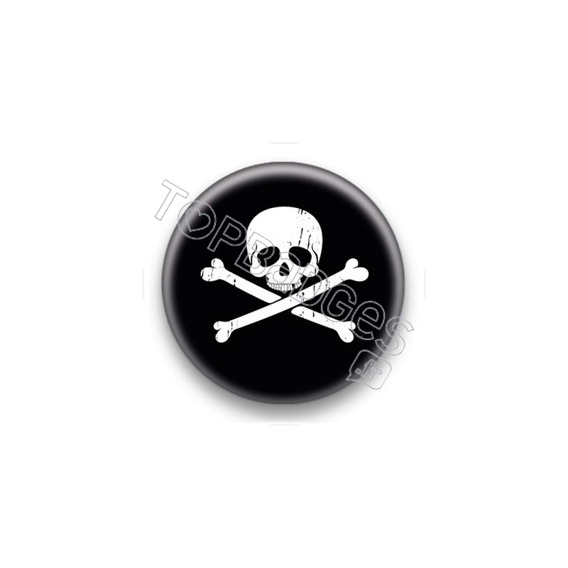 Badge Symbole tête de mort