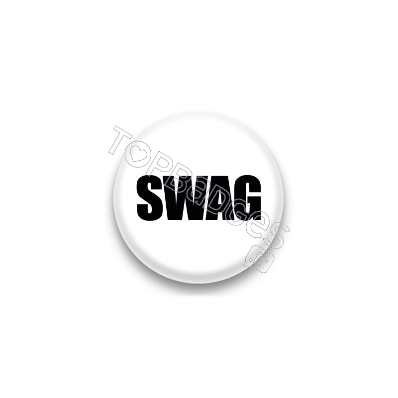 Badge Swag fond blanc