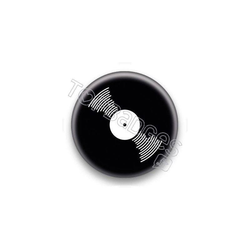 Badge Vinyle noir 