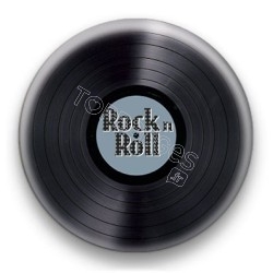 Badge Vinyle Rock n Roll