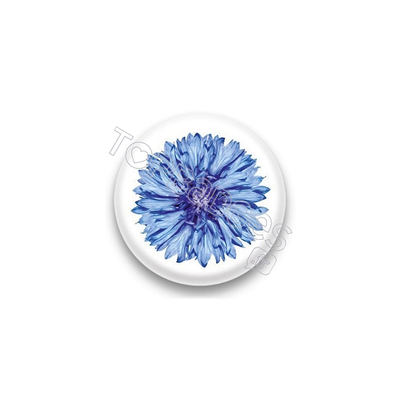 Badge Fleur bleue