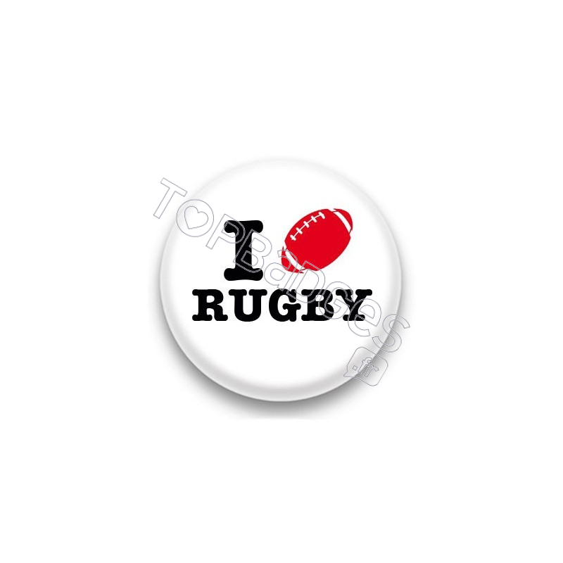 Badge I Love Rugby