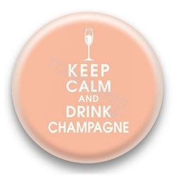 Badge Keep calm and drink champagne