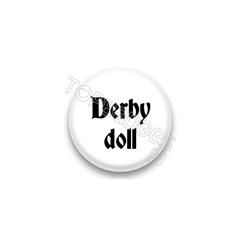 Badge Derby doll