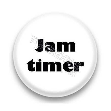 Badge Jam timer fond blanc