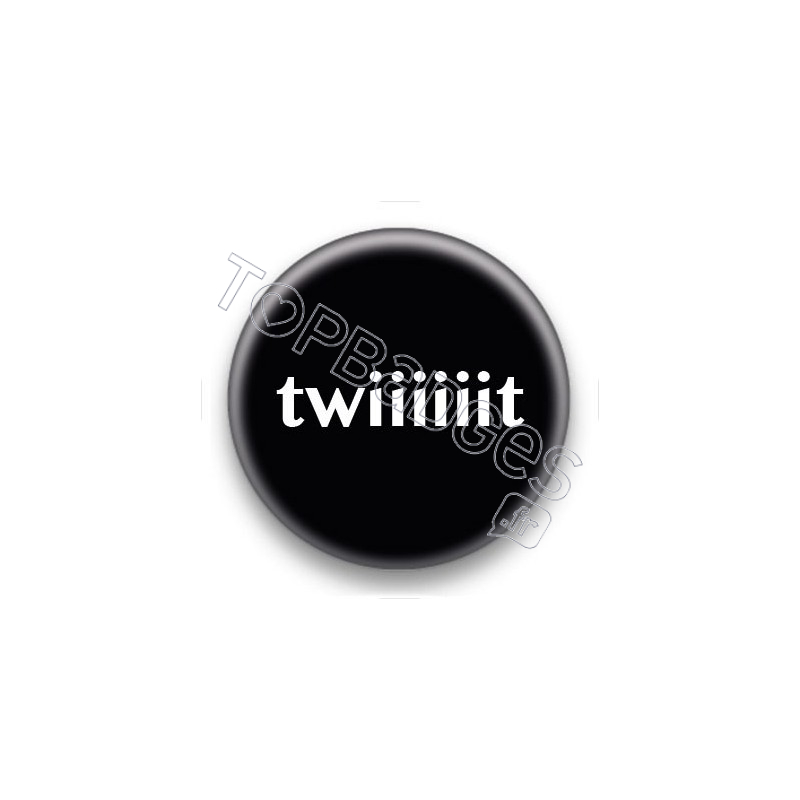 Badge Twiiiiiit fond noir