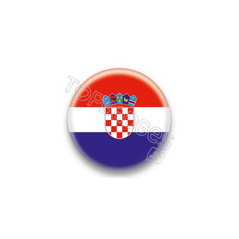 Badge Drapeau Croatie