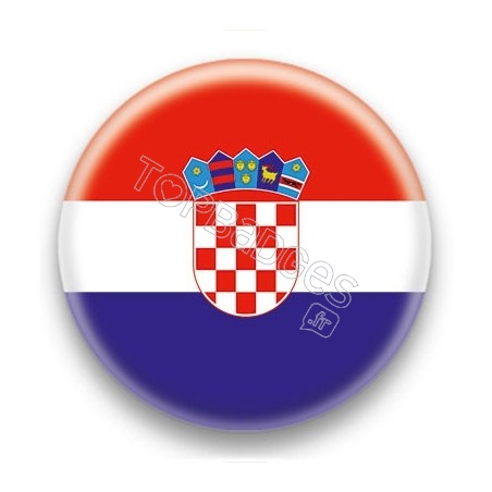 Badge Drapeau Croatie