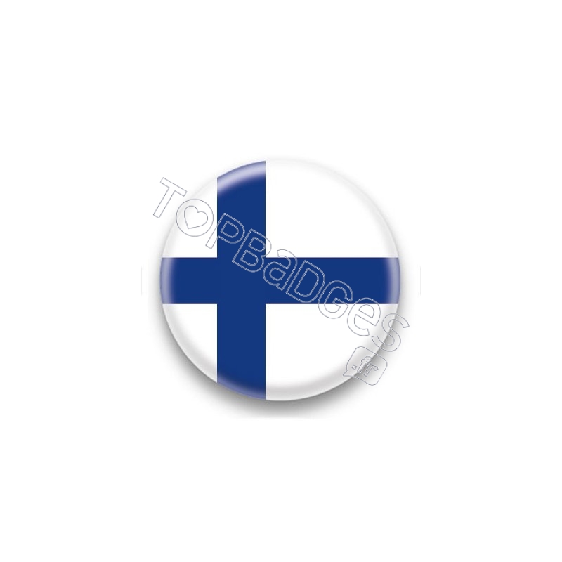 Badge Drapeau Finlande