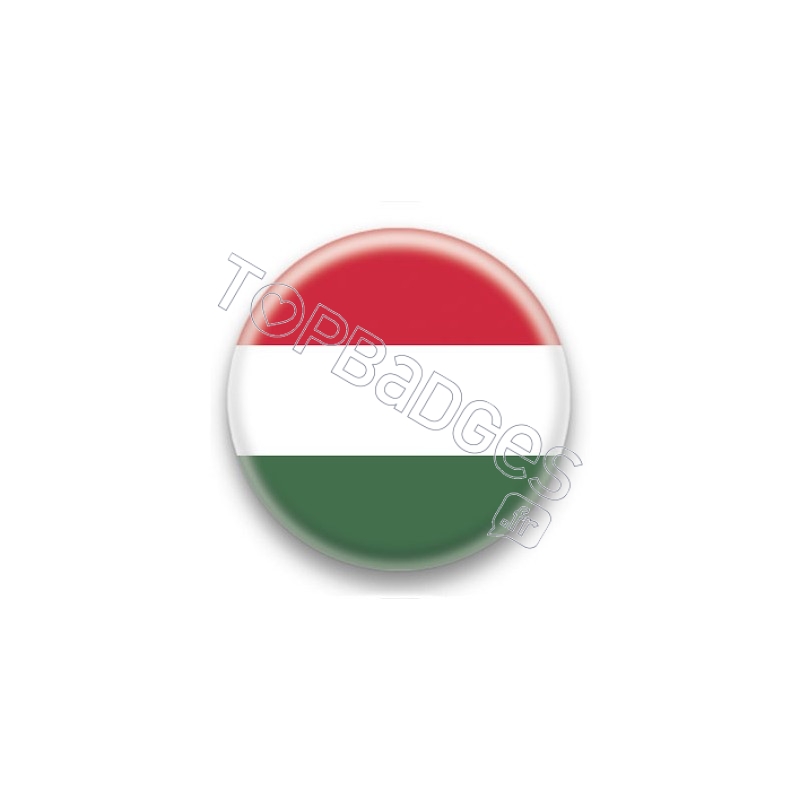 Badge Drapeau Hongrie