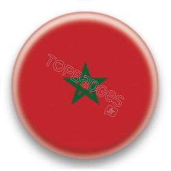 Badge Drapeau Maroc