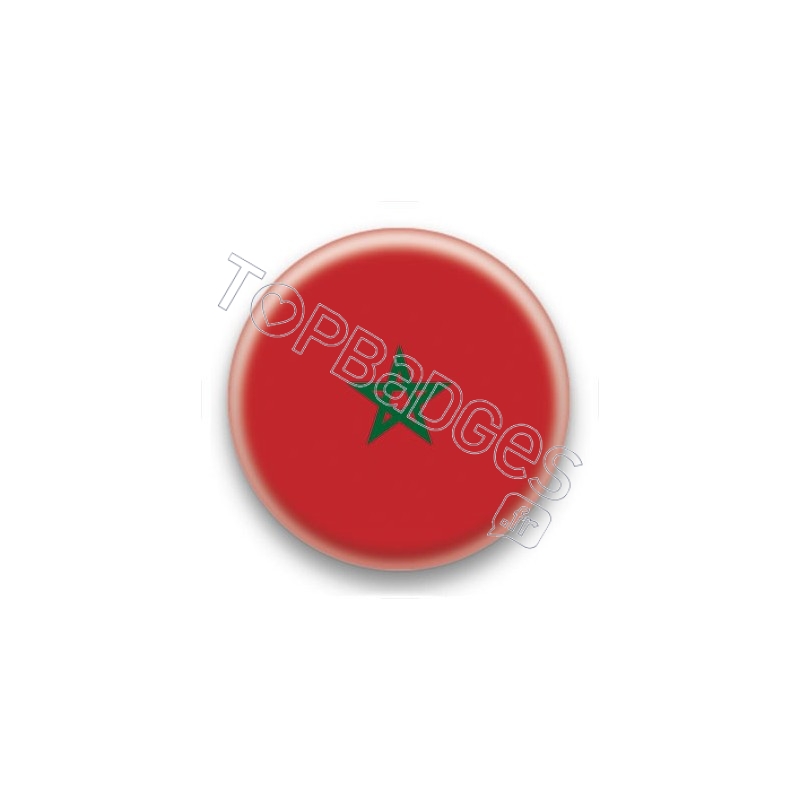 Badge Drapeau Maroc