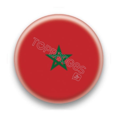 Badge Drapeau Maroc