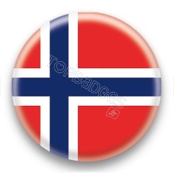 Badge Drapeau Norvège