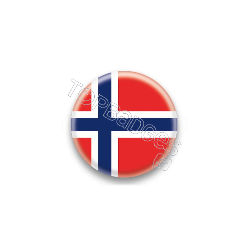 Badge Drapeau Norvège