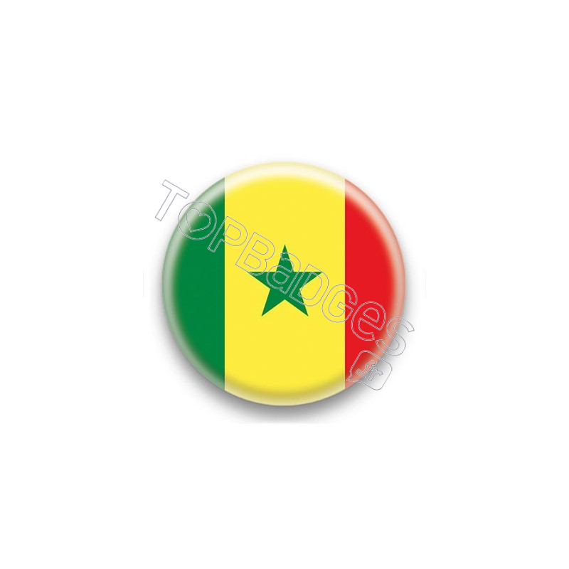 Badge Drapeau Sénégal