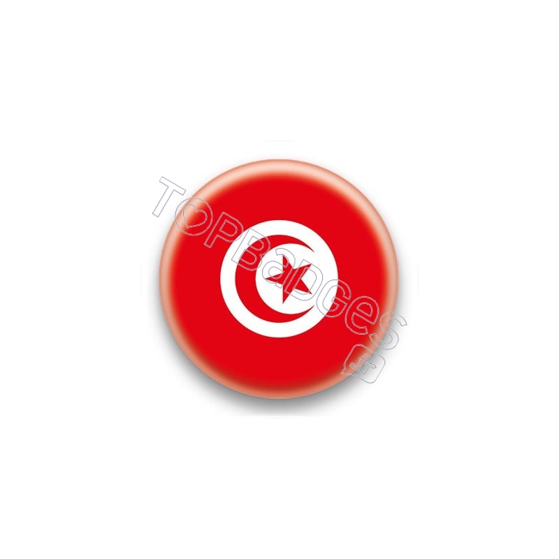 Badge Drapeau Tunisie