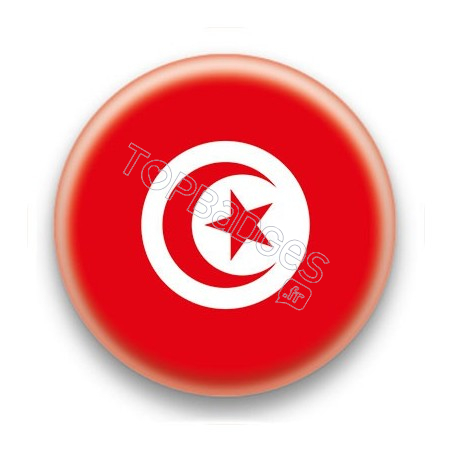 Badge Drapeau Tunisie