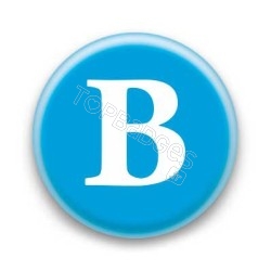 Badge Lettre B