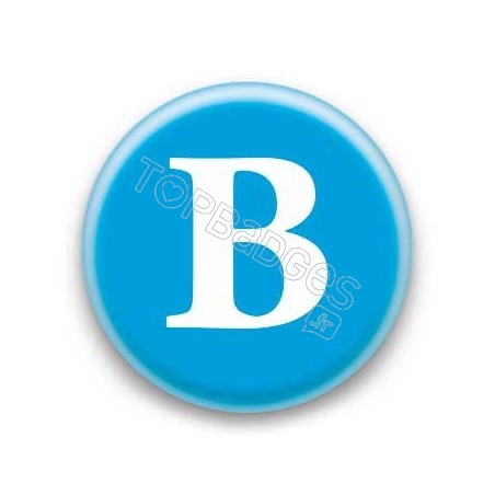 Badge Lettre B