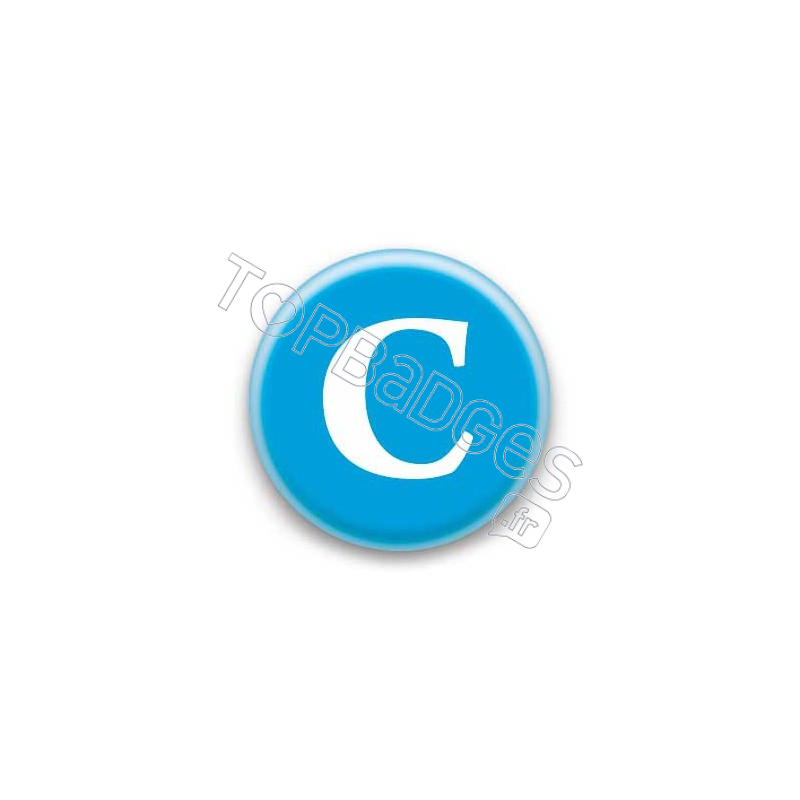 Badge Lettre C