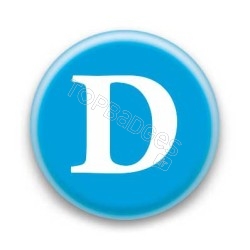Badge Lettre D