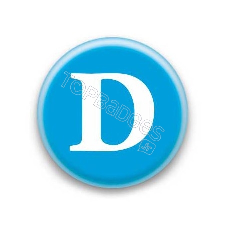 Badge Lettre D