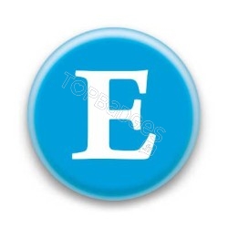 Badge Lettre E