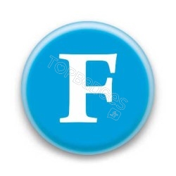 Badge Lettre F