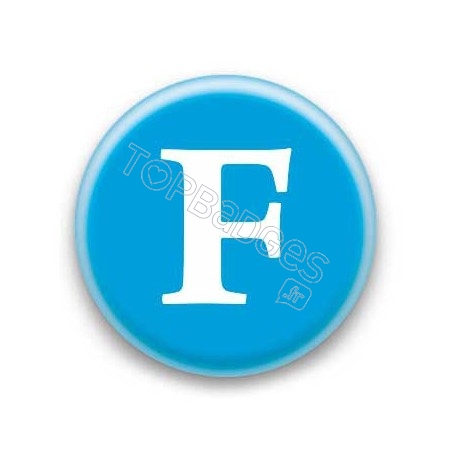 Badge Lettre F
