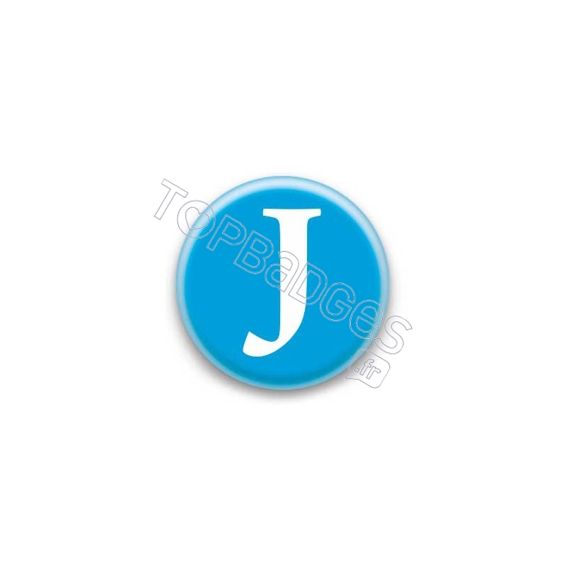 Badge Lettre J