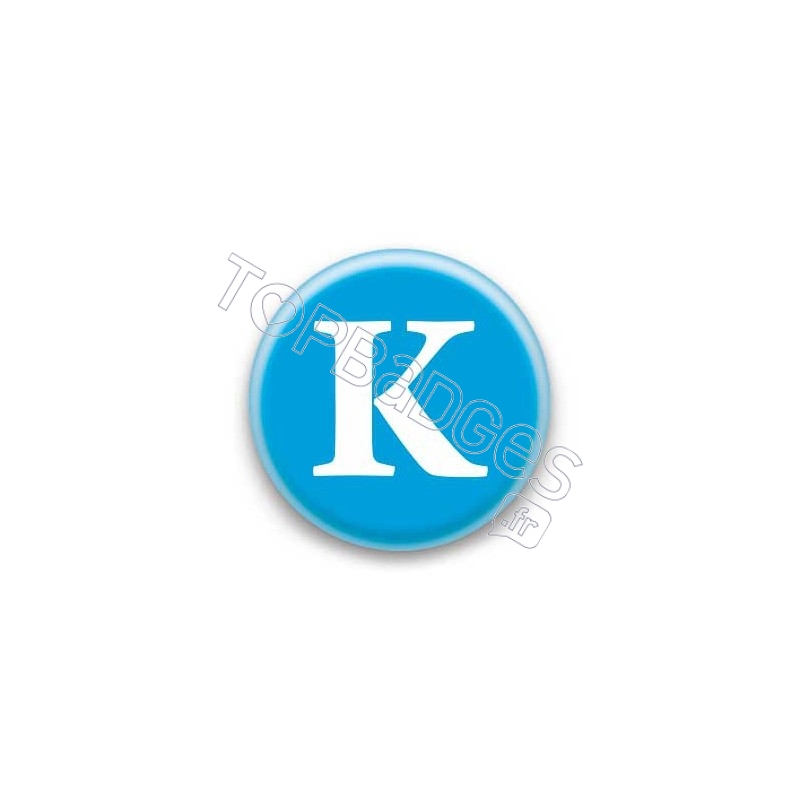 Badge Lettre K