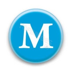 Badge Lettre M