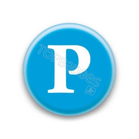 Badge Lettre P