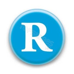 Badge Lettre R
