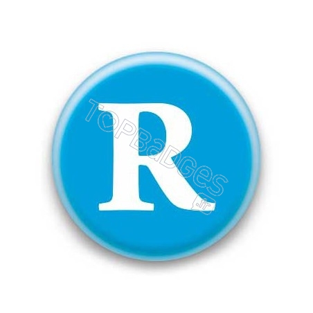 Badge Lettre R