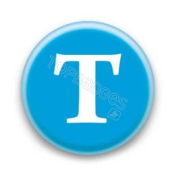 Badge Lettre T