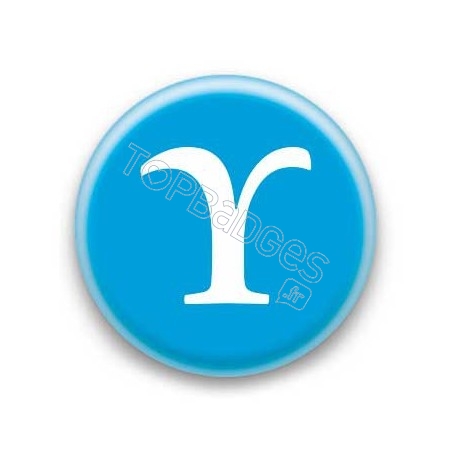 Badge Lettre grecque U