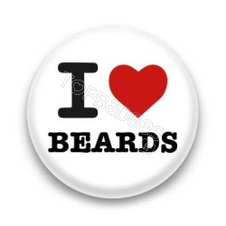 Badge I Love Beards