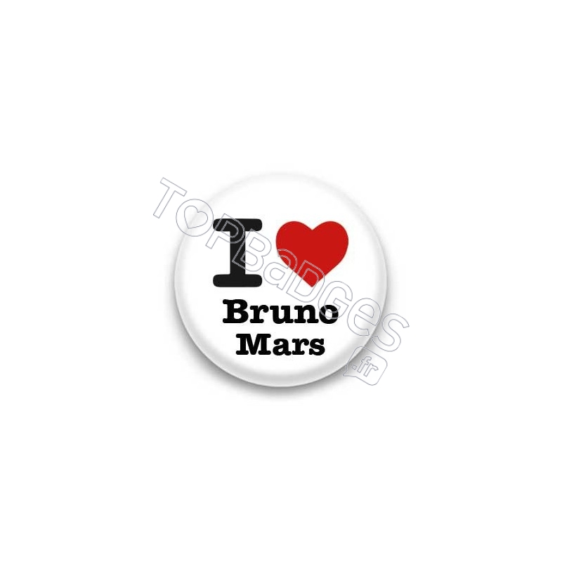 Badge : I love Bruno Mars