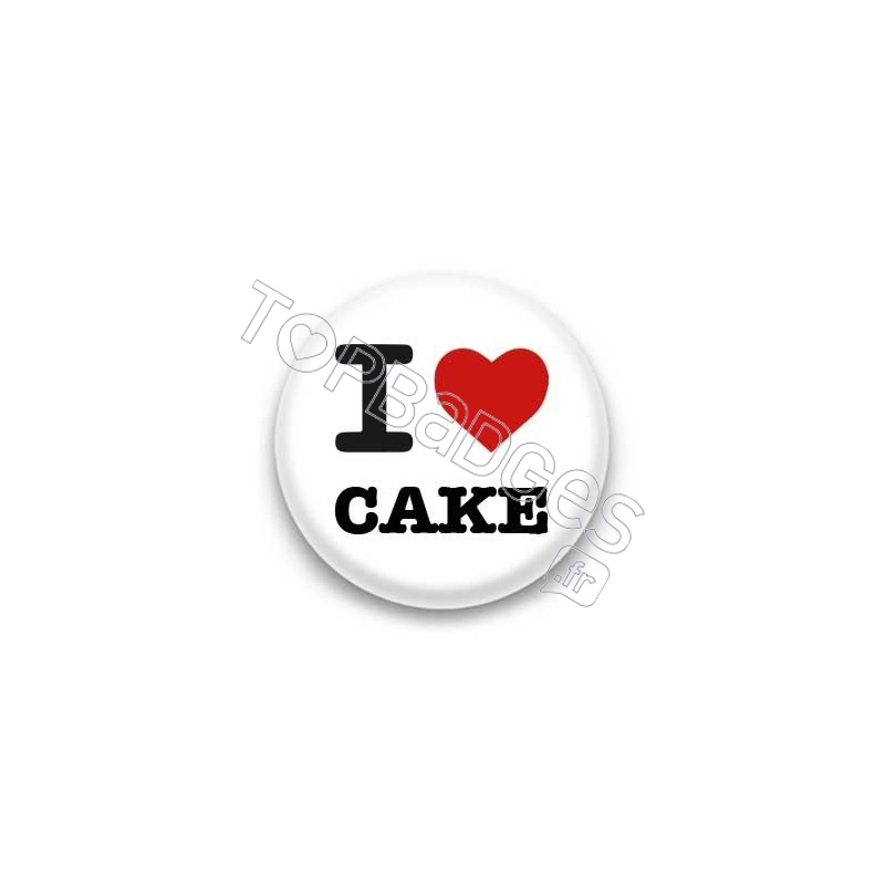 Badge I Love Cake