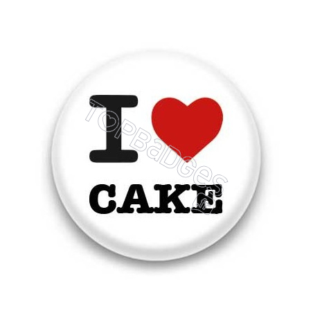 Badge I Love Cake