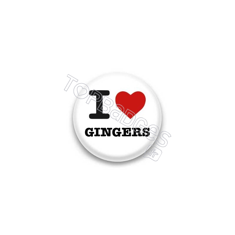 Badge I Love Gingers