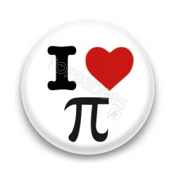 Badge I Love Pi