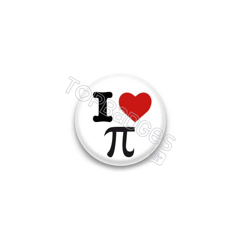 Badge I Love Pi