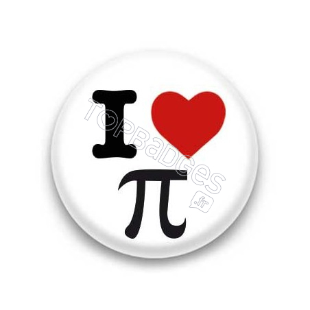 Badge I Love Pi