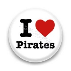 Badge I Love Pirates