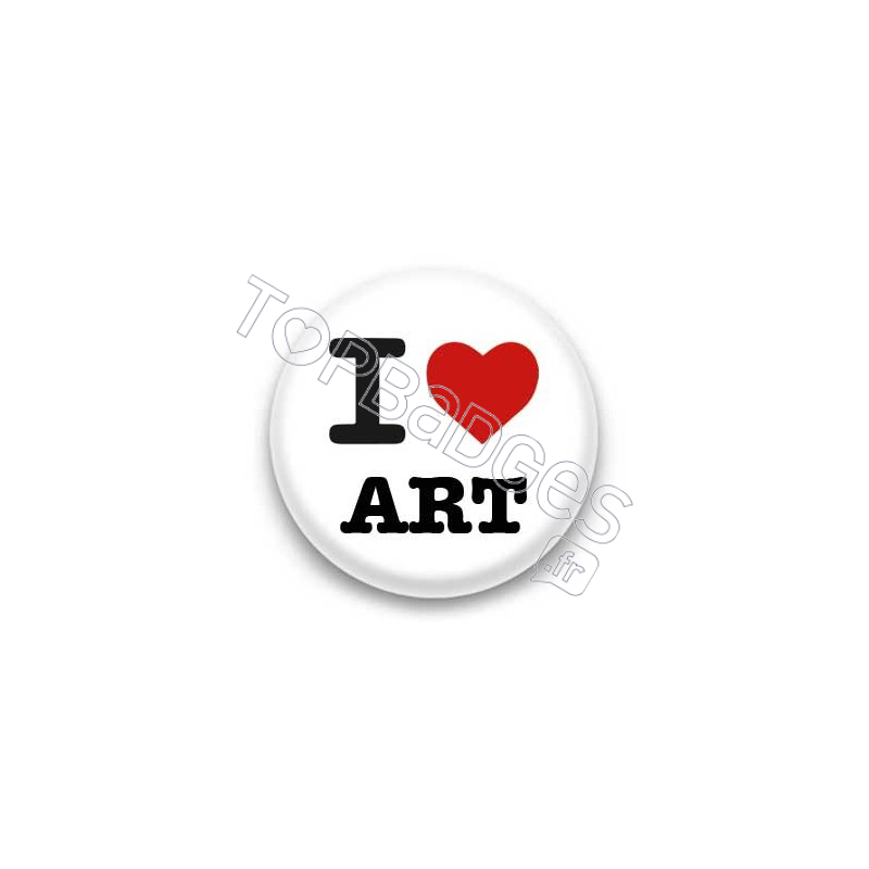 Badge I Love art